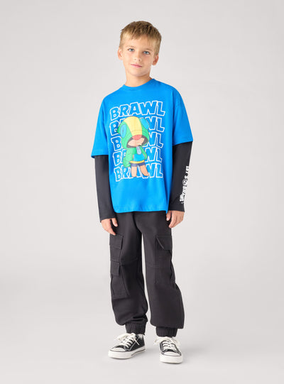 T-shirt a maniche lunghe con stampa Brawl Stars®