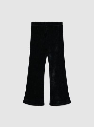 Leggings lunghi a costine svasati