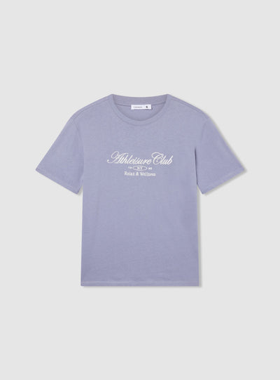 Weites T-Shirt mit Aufschrift