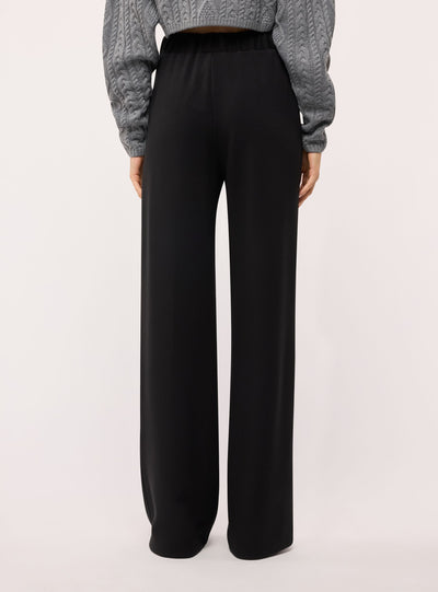 Pantaloni wide leg tinta unita
