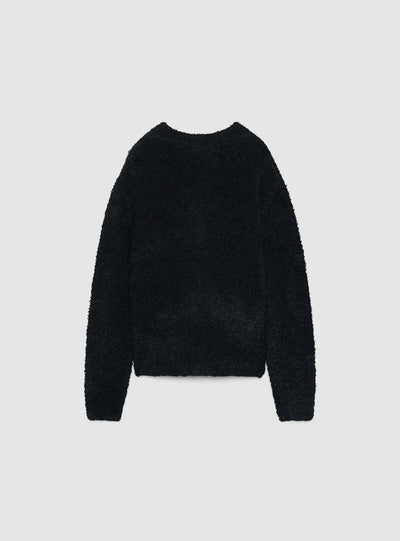 Cardigan maxi bouclé uni