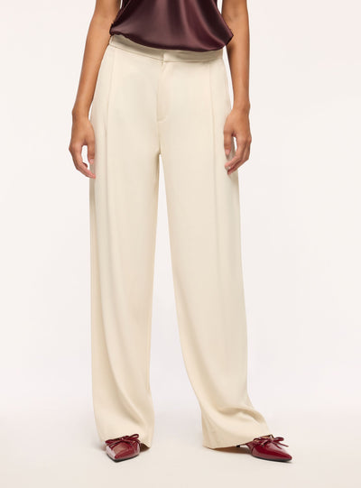 Pantaloni wide leg con pinces