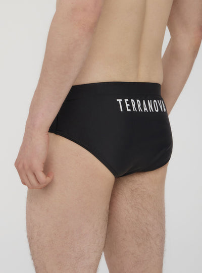 Slip mare con logo sul retro