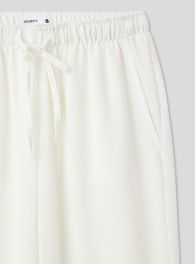 Pantalon large avec cordon de serrage