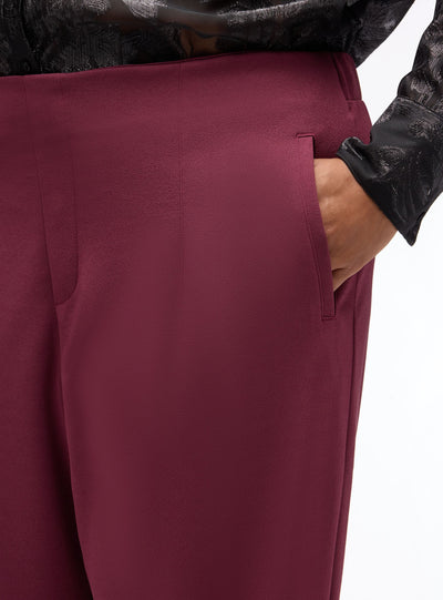 Pantaloni chinos cigarette a tinta unita