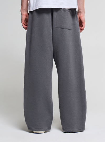 Pantaloni tuta super baggy a tinta unita