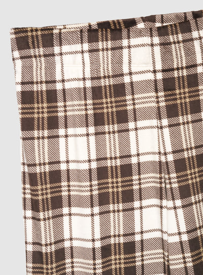 Pantaloni pigiama wide leg a quadri