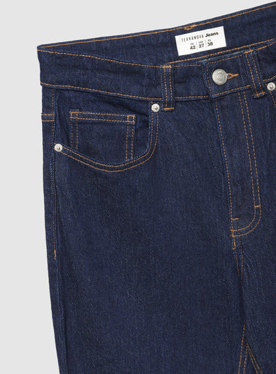 Jeans bootcut a tinta unita