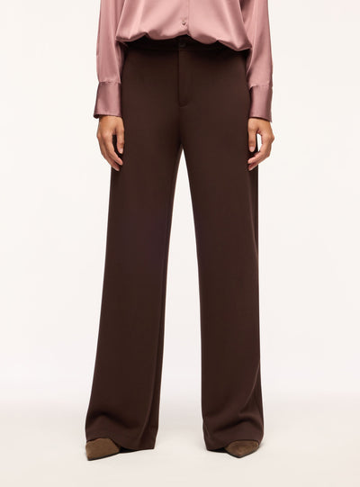 Pantaloni wide leg tinta unita