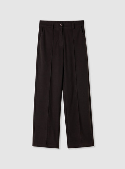 Wide-Leg-Hose mit Biese