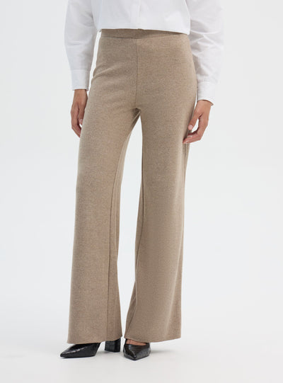 Einfarbige Wide-Leg-Hose