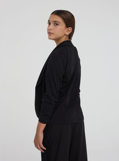 Giacca glamour con maniche arricciate