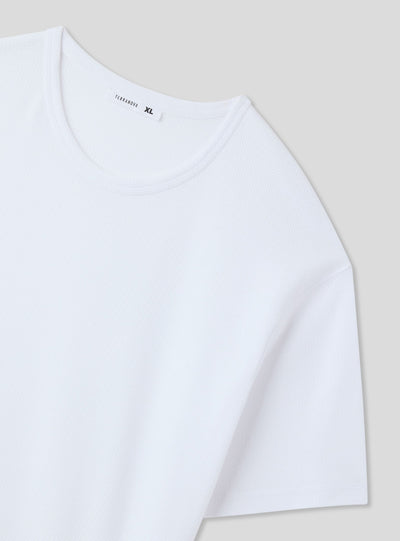 T-shirt tinta unita tessuto strutturato
