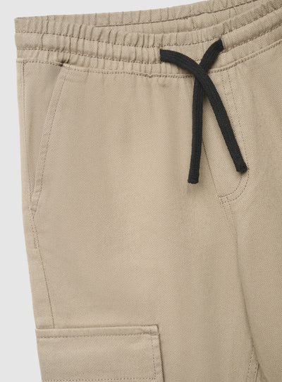 Pantaloni cargo lunghi a tinta unita