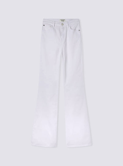 Jeans a zampa a vita alta