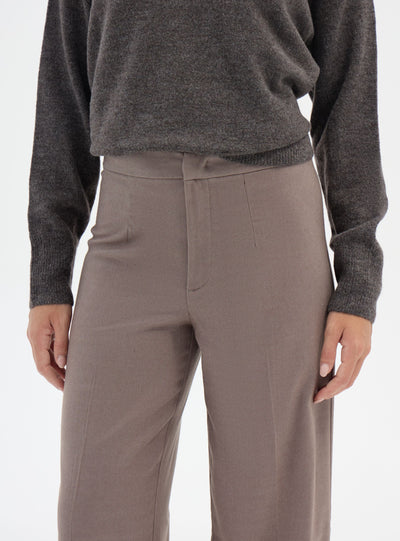 Pantalon wide leg mélangé