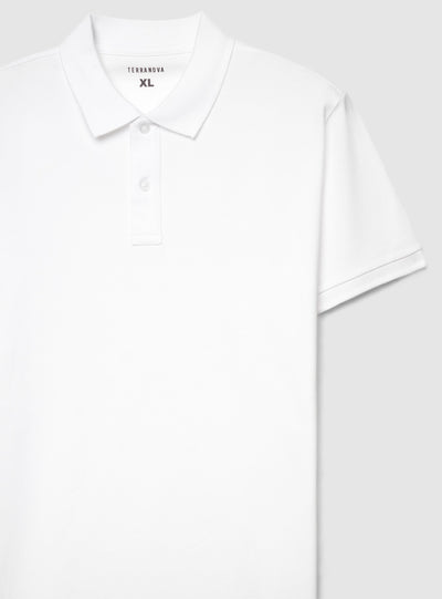 T-shirt polo a tinta unita
