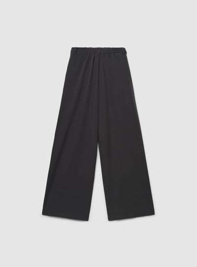 Pantaloni wide leg con coulisse e fibbia