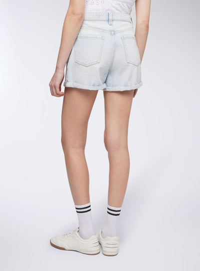 Shorts mom chiari in denim