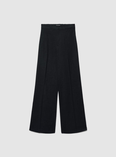 Pantaloni wide leg effetto mélange
