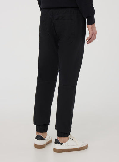 Jogger trousers with drawstring and cuffs