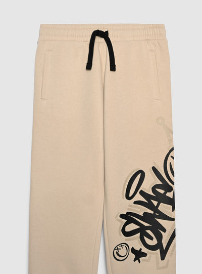 Pantaloni tuta lunghi con stampa graffiti