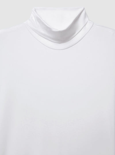 T-shirt dolcevita in tessuto caldo