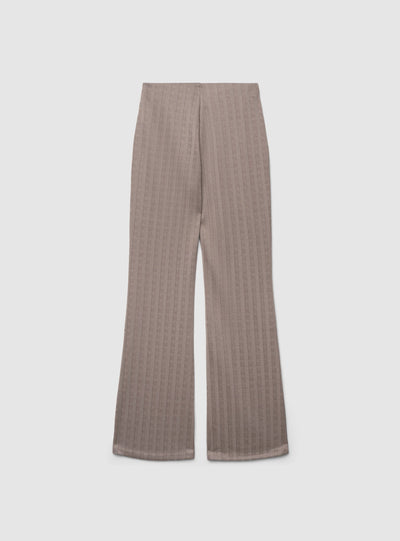 Pantaloni a zampa con motivo spinato