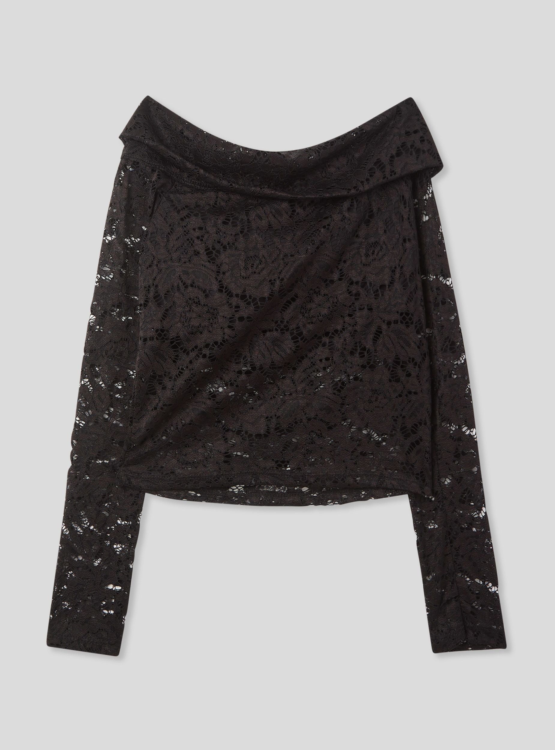 TFSDOD Maglietta Estiva Donna Con Scollo A V, Maniche Corte E Inserti In Pizzo - Motivato Floreale Nero, Taglia M