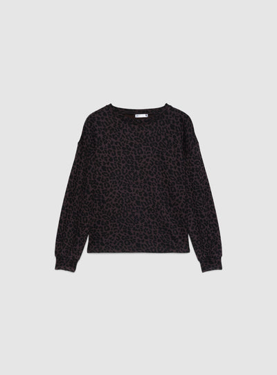 Set pigiama animalier con maglia e pantaloni lunghi