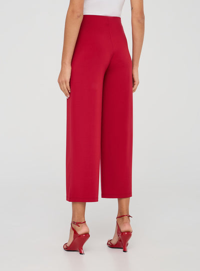 Cropped culotte trousers