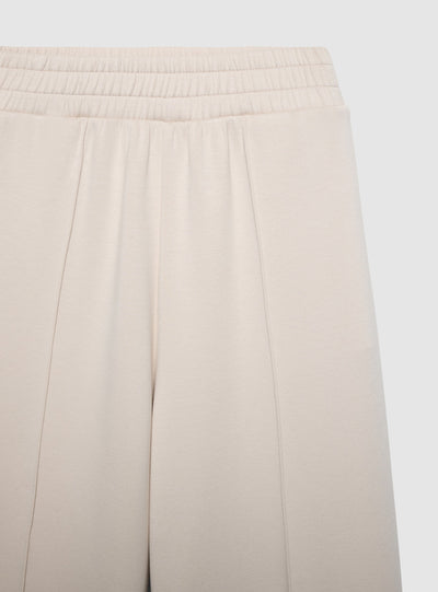 Pantaloni tuta wide leg a tinta unita