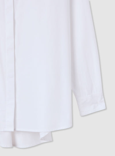 Camicia ampia in popeline