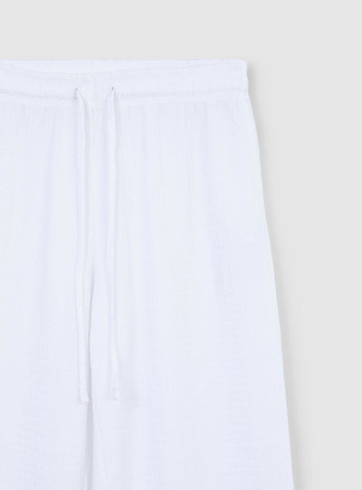 Pantaloni wide leg con coulisse