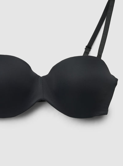 Reggiseno a fascia imbottito con spalline regolabili