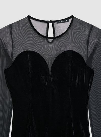 Body con coppe e trasparenze