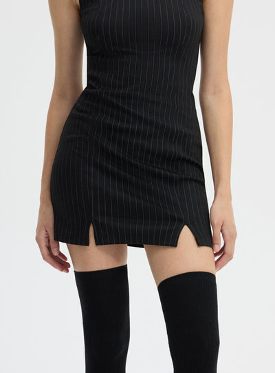 Vestito tubino gessato