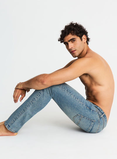 Jeans regular a cinque tasche