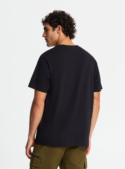 T-shirt con stampa montagna