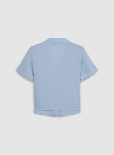 Camicia ampia maniche corte
