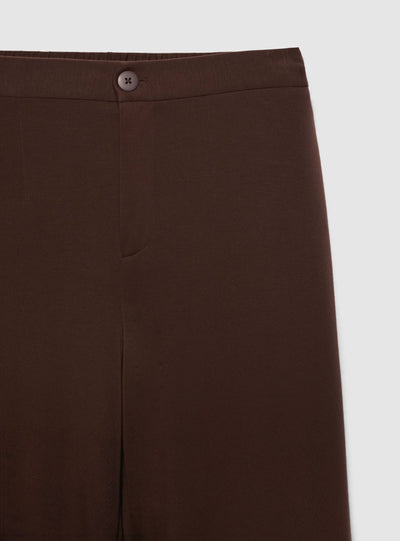 Pantaloni wide leg tinta unita