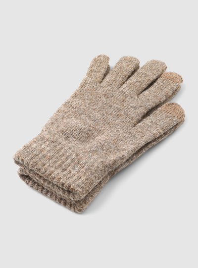 Five-finger solid-colour touch gloves