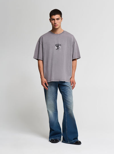 T-shirt Over con stampa angelo