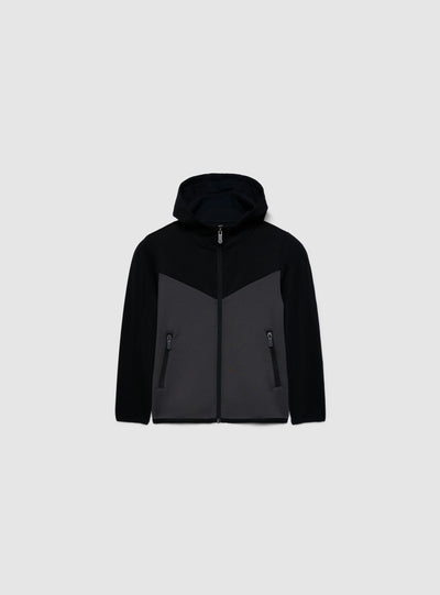 Felpa con cappuccio e zip