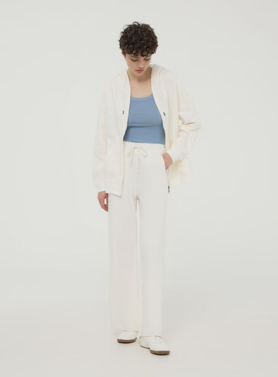 Felpa maxi con cappuccio e zip