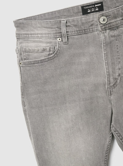 Jeans skinny 5 tasche a tinta unita