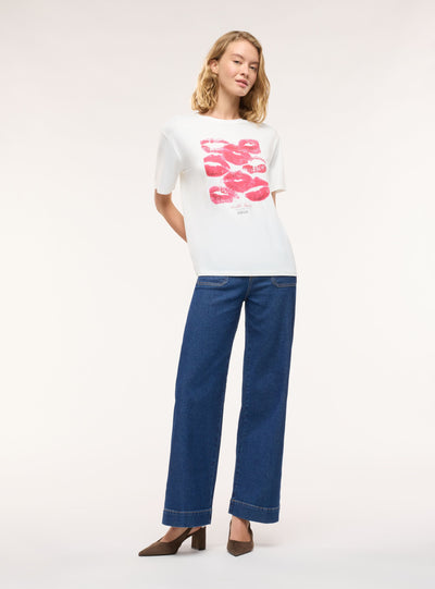T-shirt ampia con stampa