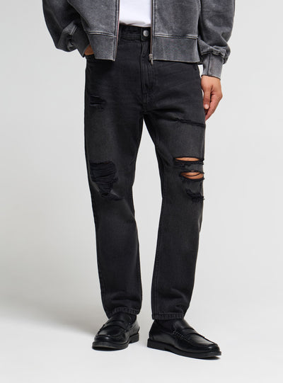 Jeans relaxed con strappi