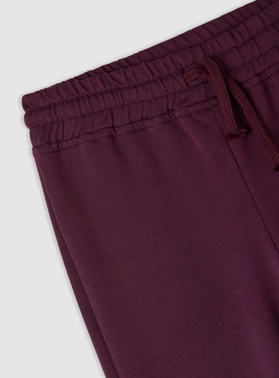 Flared jogger trousers with drawstring waistband