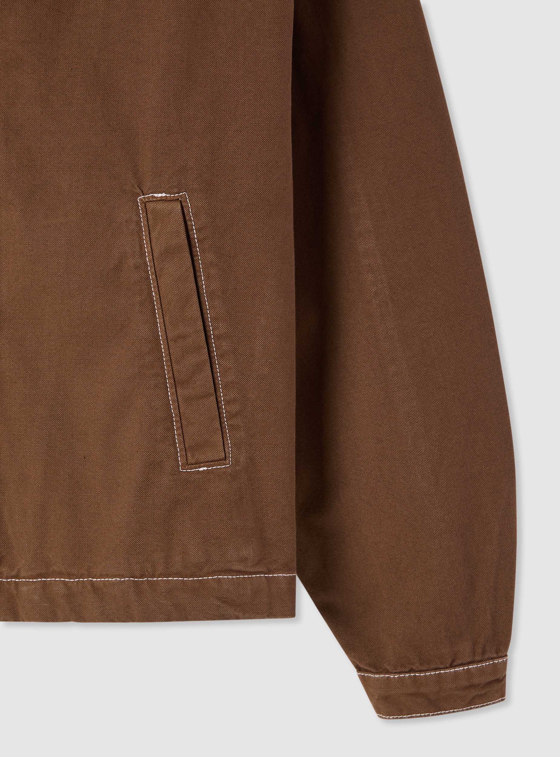 Cropped workwear jacket with zip - Terranova